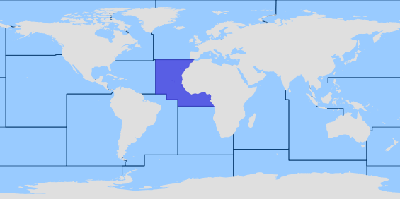 Зона на ФАО 34 - Централна източна част на Атлантическия океан