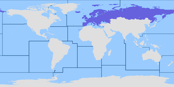 Oblasť FAO 5 - Európa - Vnútrozemské vody