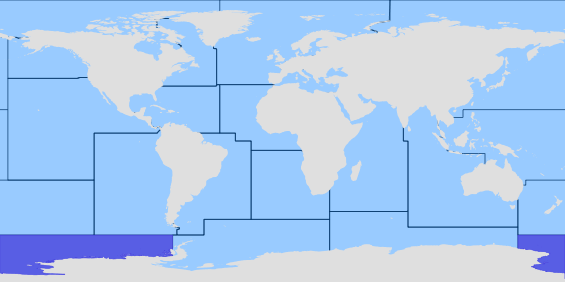 FAO-gebied 88 - Stille Oceaan Antarctische